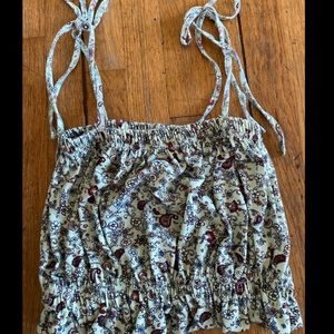 Sky and Sparrow Floral Crop Top